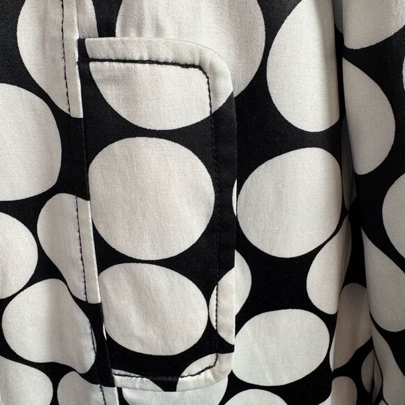 Vertigo Paris Black and White Geometric Cape blazer women’s medium - Picture 4 of 14